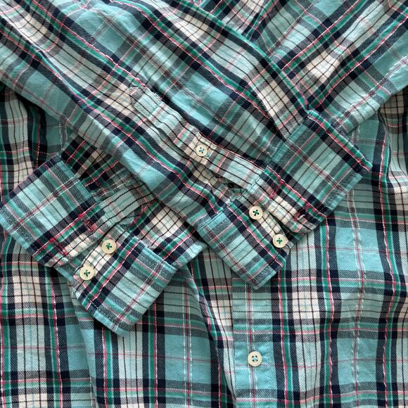 Talbot Long Sleeve Button Front Shirt Size Large EUC - Picture 9 of 9